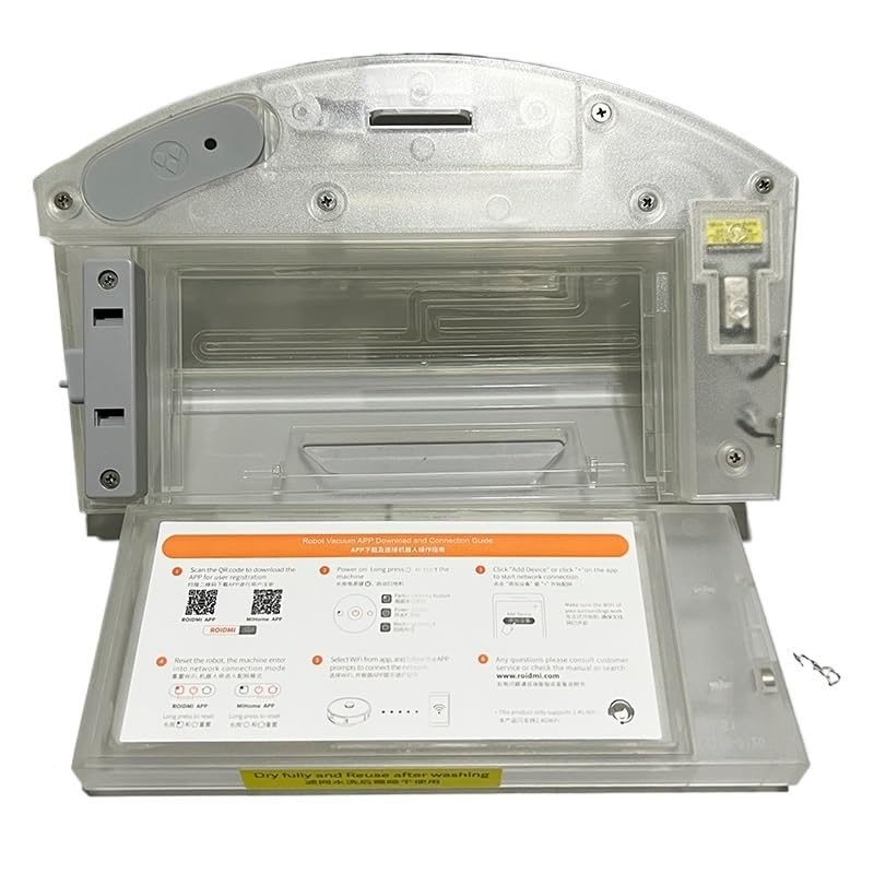 Tanque De Agua con Caja De Polvo De Control Eléctrico 2 En 1 (con Filtro HEPA), Compatible con Roidmi, Compatible con Eve Plus, Accesorios De Repuesto For Robot Barredor Aspirador(C)