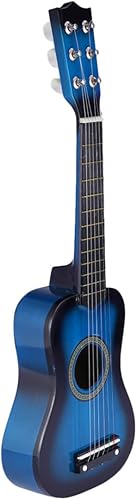 Veemoon Guitarra acústica para niños de 21 pulgadas, 6 cuerdas, guitarra pequeña de madera, guitarra para principiantes, instrumento de primera