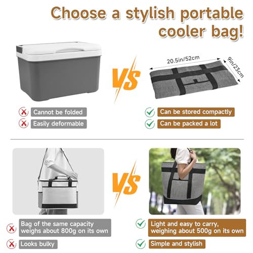 SANLIKE 40in Insulated Fish Cooler Bag