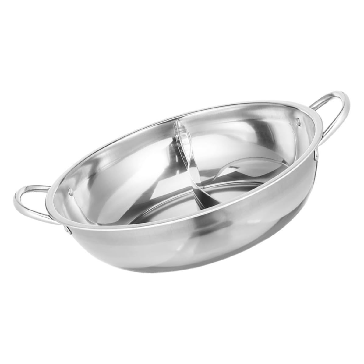 Pot cuisine en acier inoxydable divisé fini les casseroles encombrantes