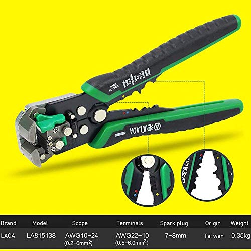 Wire Stripper Tool,Laoa Wire Stripper Automatic Wire Cutter Elf Adjusting From 10 Awg To 24 Awg With Springs Professional Eiectrical Cable Stripping Tools (With 2Pcs Replacements Springs) #TOP1