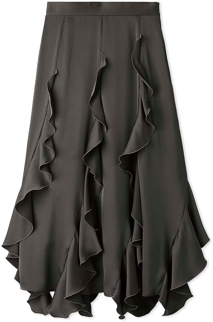 Amazon.co.jp: [フレイ アイディー] ラッフルサテンスカート