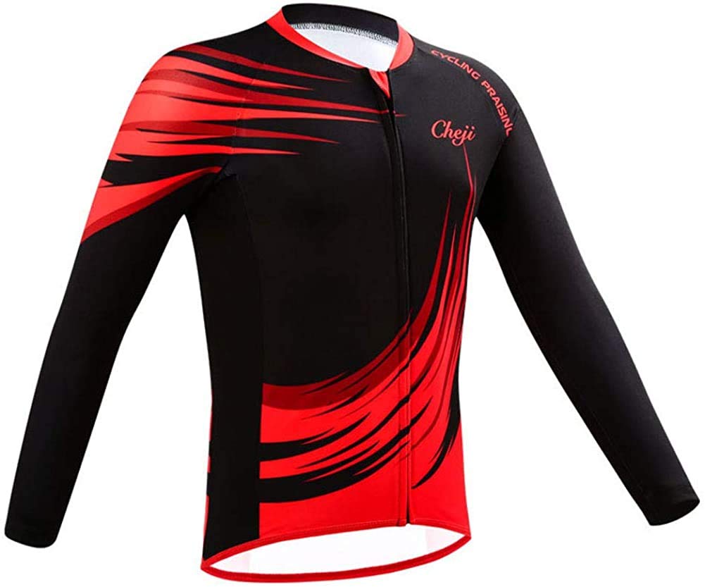 Traje De Ciclismo Niño Maillot De Ciclismo Niño (Bicicleta Camiseta Manga Larga + Pantalones Largos con Asiento Acolchado)