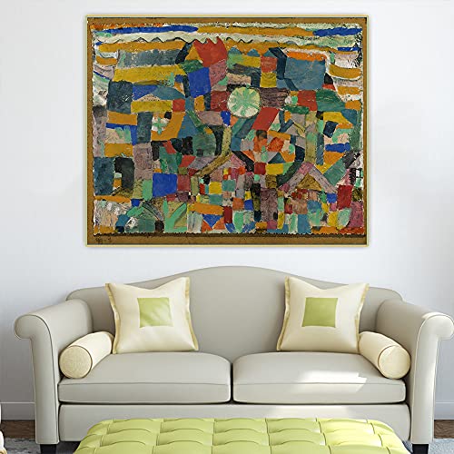 Kit broderie diamant 5D Paul Klee Friendly Place toile complète 30x40 cm