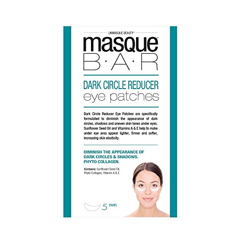 masque BAR Dark Circle Reducer Eye Patches w/Sunflower Seed Oil, Licorice Root Extract & Vitamin E - Hydrating Undereye Mask for Shadows & Uneven Skin Tone - Made in Korea