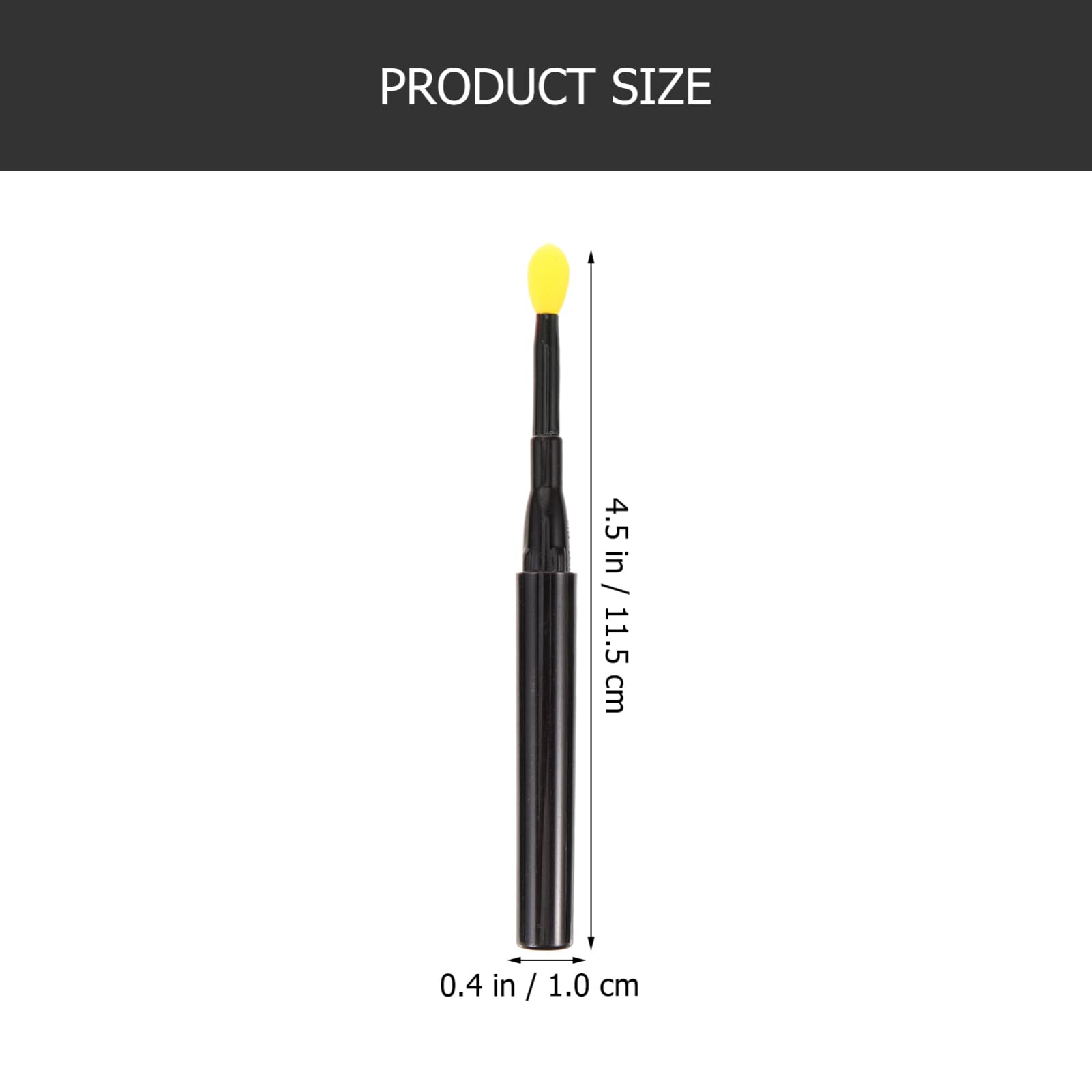 HAPINARY Makeup Brushes Set 12pcs Eyeshadow Brush Silicone Lip Applicator Lidded Lip Makeup Brush