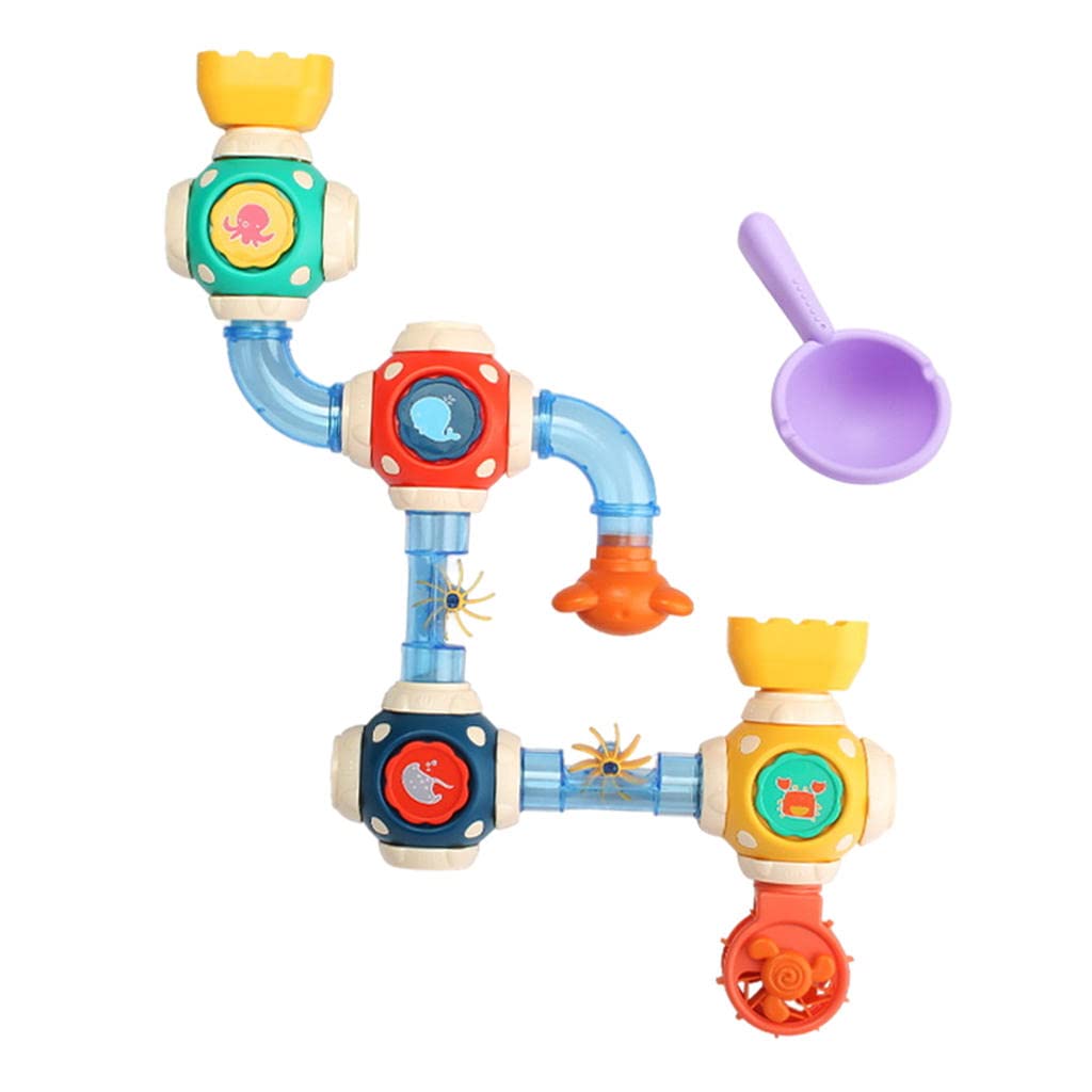 Amazon.co.jp: PEWETE お風呂おもちゃ 水遊び玩具 浴室配管水車