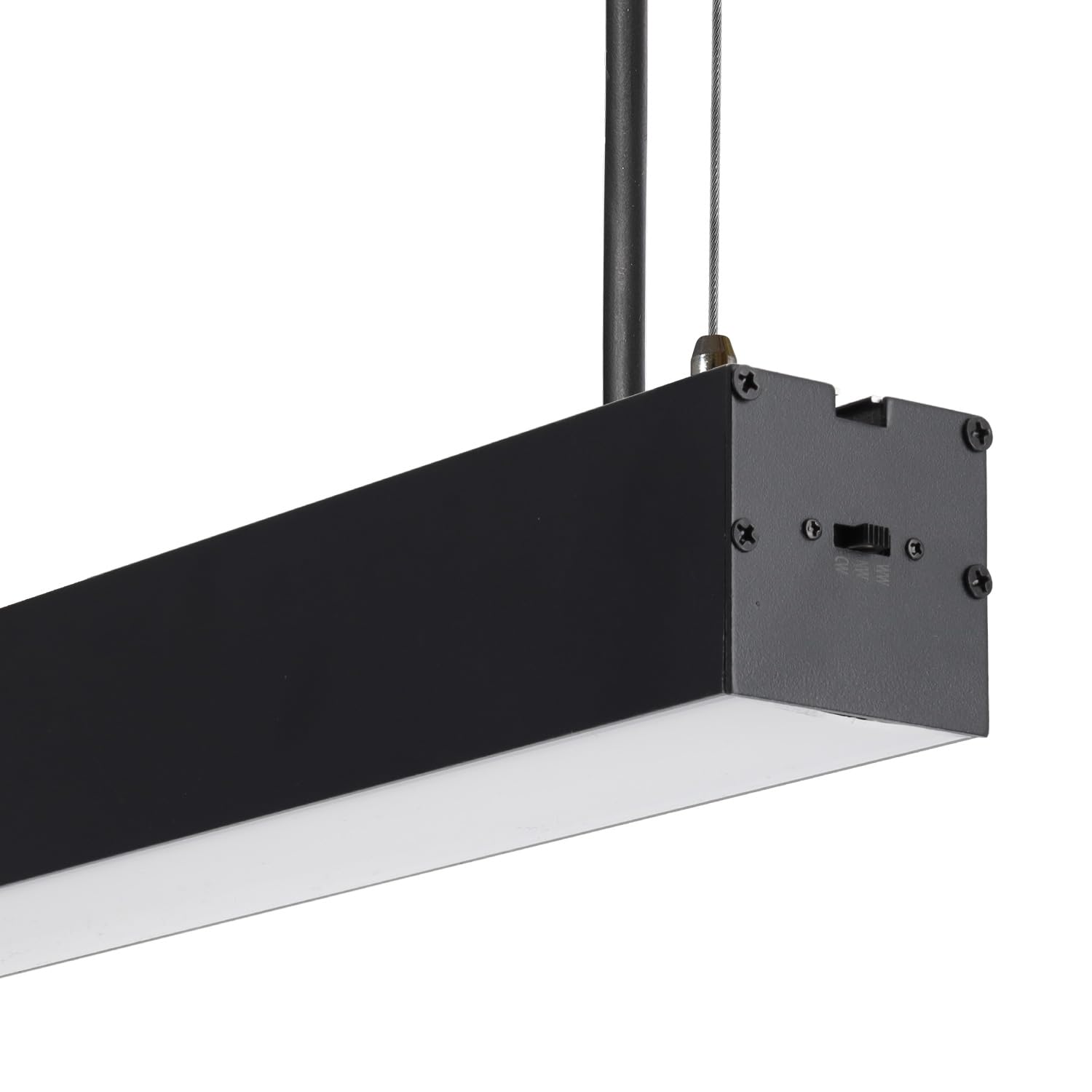 Luminaria Lineal LED Philips 2835 150 Cm CCT (Tonalidad Luz Regulable) 50W 7500Lm IP40 Acabado Negro Superficie/Suspendida | Greenice