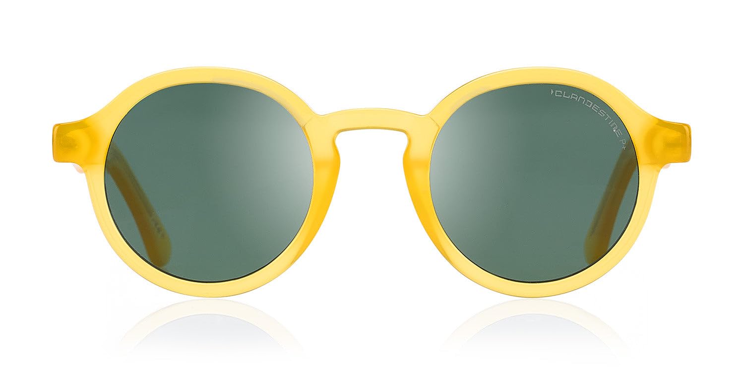 CLANDESTINE Round Gafas Unisex adulto