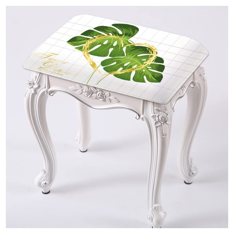 Stool Slipcover Cover Rectangle Stretch Slipcover for Makeup Seat Decorative Cover for Wooden Metal Bench Washable (Color : Q, Size : 1PC)