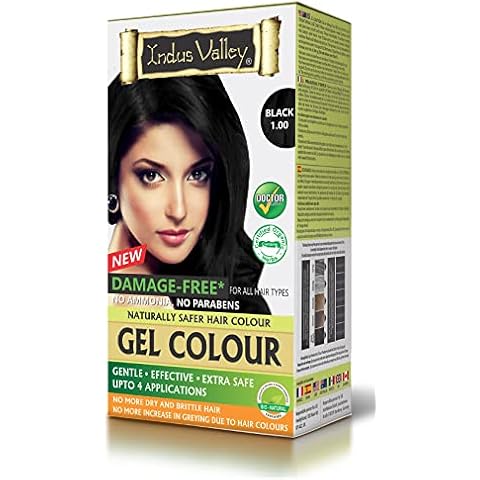 Black Gel Hair Dye Colouring Kit 1.0 by Indus Valley Cover