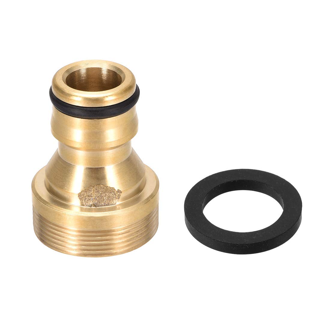 Othmro Tubo Dell'acqua Connettori Rapidi Rubinetto Adattatori Filettatura Dimensione 22mm Colore Rame 1 pz