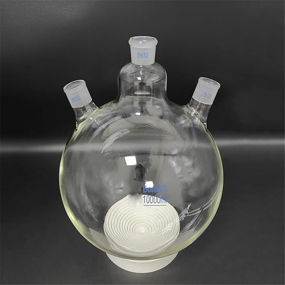 Matraz de tres bocas con boca esmerilada estándar 500 ml 1000 2000 3000 5000 Unión 29/32 Equipamiento de laboratorio