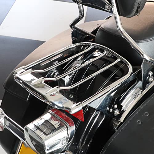 Aufer Chrome Motorcycles Two-Up Air Wing Luggage Rack Mounting Rack Compatible With For Touring Street Glide Road Glide Road King Electra Glide 2009-2022 #TOP1