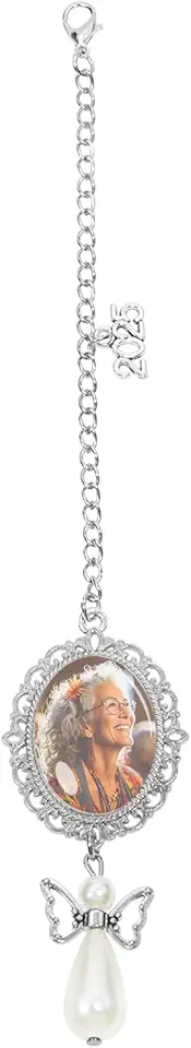 YENKEN Graduation Cap Keepsake Pendants -2025 Tassel Charms with Photo Insert, Memorial Accessory for Commencement Ceremonies