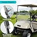 10L0L Clear Golf Cart Windshield for EZGO TXT/Medalist Gas and Electric 1995-2013, Foldable Golf Cart Windscreen, Anti-UV and Impact Resistant