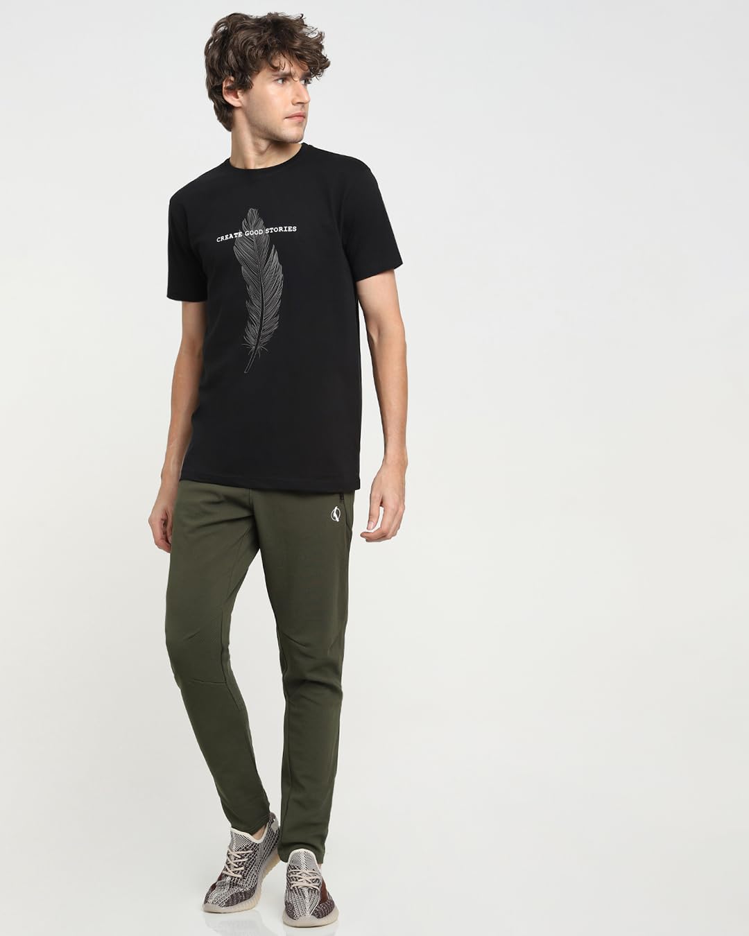Bewakoof T-Shirt da Uomo con Stampa Grafica Regular Fit Mezza Manica Girocollo in Cotone