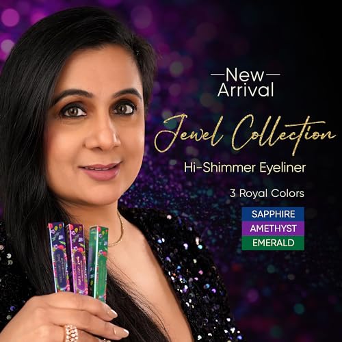 Image of Parul Garg Beauty Hi-Shimmer Liquid Eyeliner - Smudge-Proof, Water-Resistant & Quick-Drying | Long-Wear, Precision Tip & Glitter Finish for Intense Shine | Amethyst Purple | 5ml