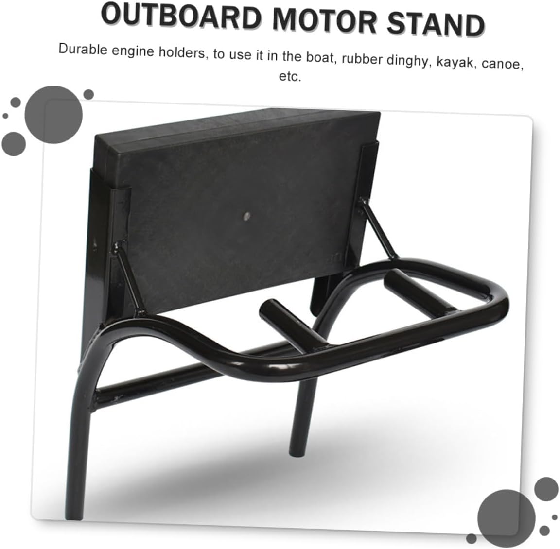 Toyvian Kayak Outboard Motor Stand Inflatable Boat Motor Mount Metal Holder Support Bracket for Fishing and Boating Accessories