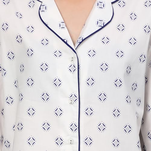 Image of B STORIES Women's Cotton Pyjama Set | Comfort and Relexed Nightsuit for Ladies