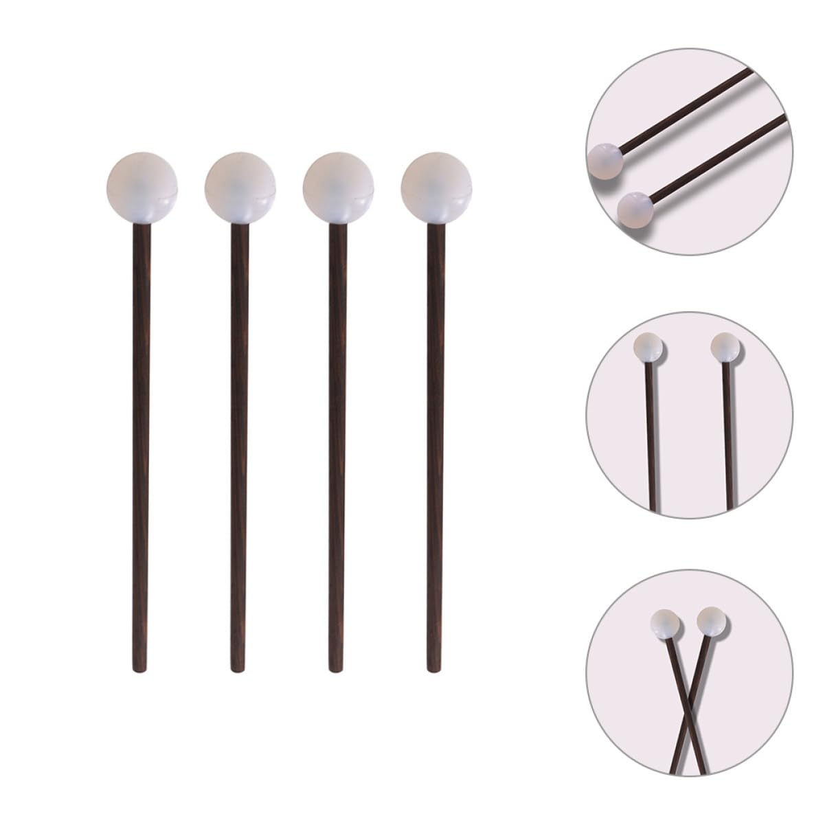 Bacchette Per Xilofono E Marimba Ifundom - 2 Pezzi, Con Testa In Silicone E Manico In Legno