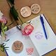 LALAGO Holz Lehrer Stempel Set - 9 Stück Motivstempel für Belohnung und Lob - Geschenk für Lehrertag Motivation - Deutsch Rund