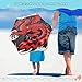 miaozhen Fashion Chinese Dragon Black and Red Umbrellas for kids age 3-8 Rain & Windproof Umbrella with Reflective Strip Pinch-Proof for outdoor Paraguas para ni?os peque?os