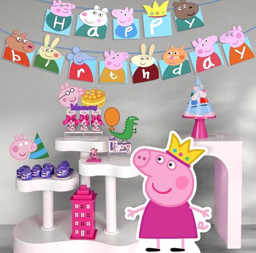 Party Propz Cartoon Birthday Decoration Kit – 19 Pcs Cartoon Them...