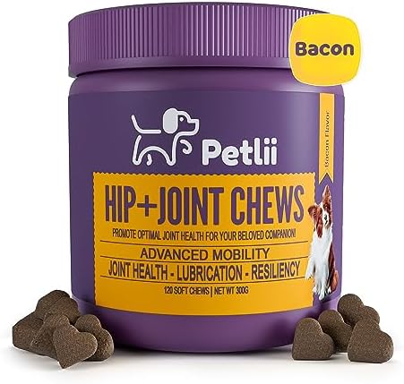Picture of Petlii HIP and JOINT CHEWS - Dog Joint Supplements - 120 anti ...