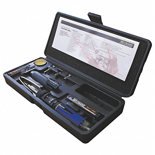 Westward Butane Butane Soldering Iron Kit; Use to Pinpoint Heat, Solder and Desolder, Heat Shrink, Strip Insu