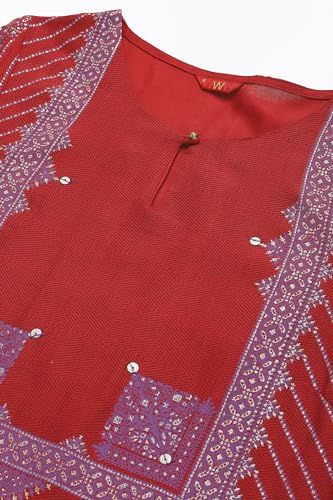 Image of W for Woman Women's Viscose Regular Fit Casual Kurta