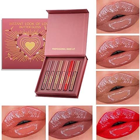 MKNZOME Juego de Brillo de Labios Cover