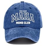 quyaosy Maha Moms Club Hat Make America Healthy Again Baseball Cap Woman Hat Sapphire Blue