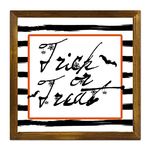 Tableau en bois Trick Or Treat vintage pour retrouver la magie d'Halloween