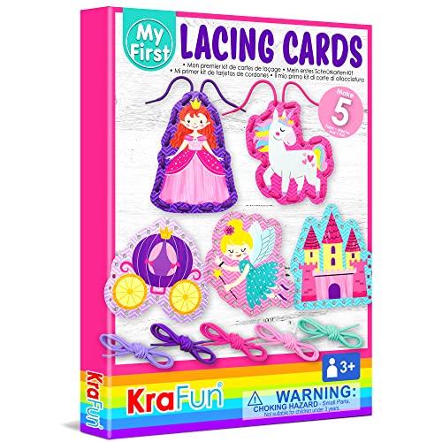 KRAFUN-Beginner-Unicorn-My-First-Lacing-Card-Kit-for-Kids-Arts-Crafts-5-Easy-Princess-Lacing-Projects-Instructions-Included-Lacing-Cards-for-Toddlers-Fine-Motor-Preschool-Skills-Toys KRAFUN-Beginner-Unicorn-My-First-Lacing-Card-Kit-for-Kids-Arts-Crafts-5-Easy-Princess-Lacing-Projects-Instructions-Included-Lacing-Cards-for-Toddlers-Fine-Motor-Preschool-Skills-Toys