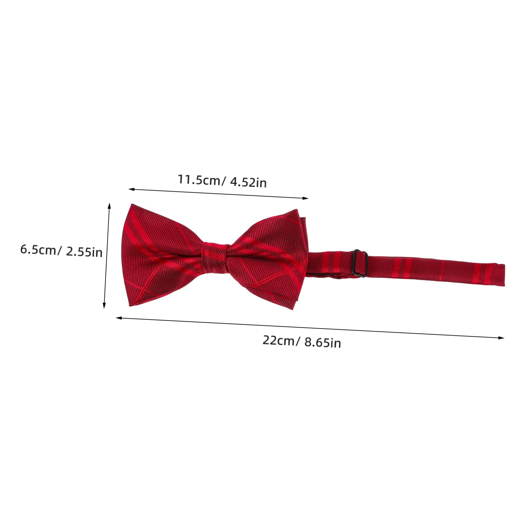 BESTYASH Elegant Polyester Bow Tie Plaid Design Comfortable Fit Party Accessory