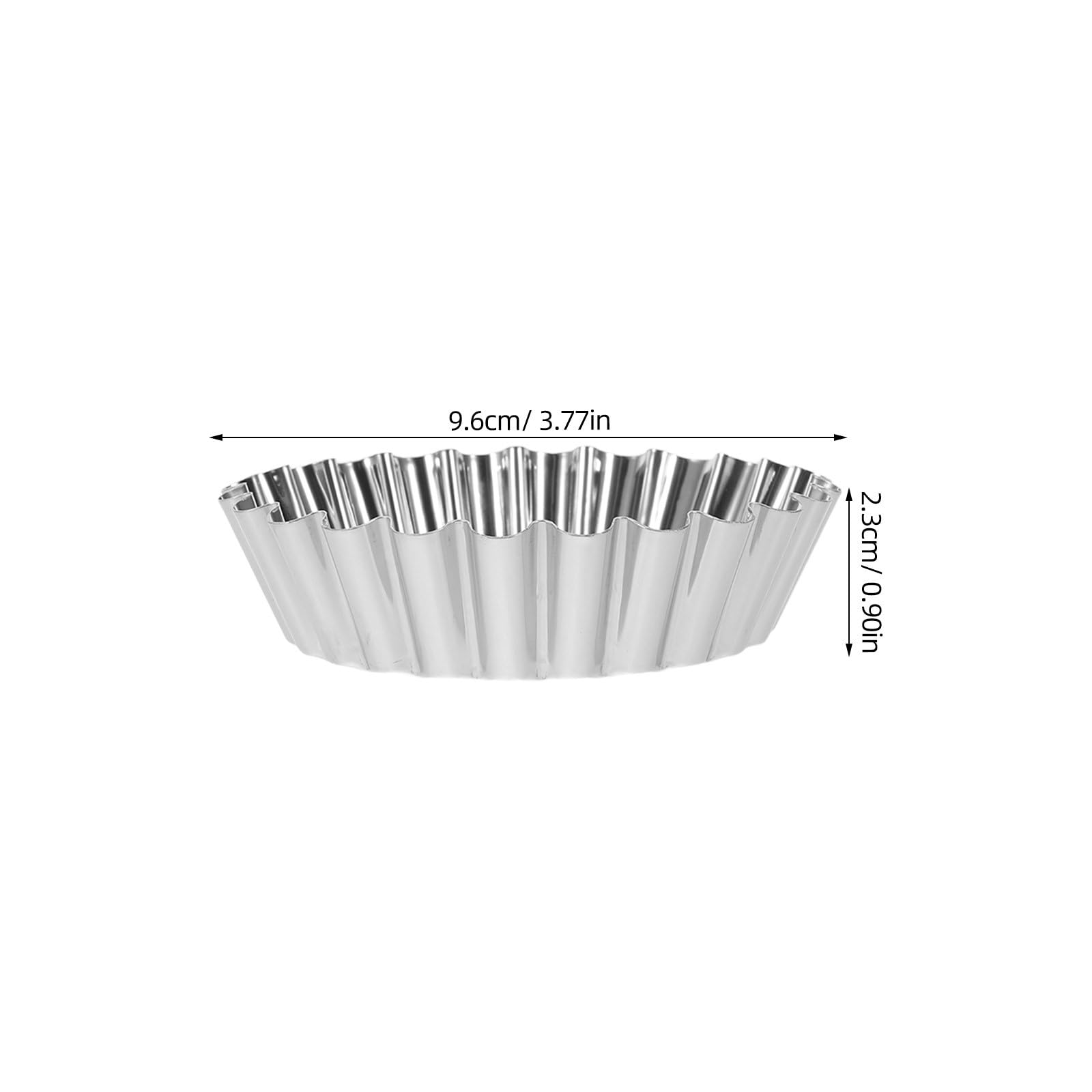 DOITOOL 30 moldes para mini tartas: moldes redondos antiadherentes para tartas de huevo, quiche, mini, pequeños para hornear mousse, pasteles y postres.