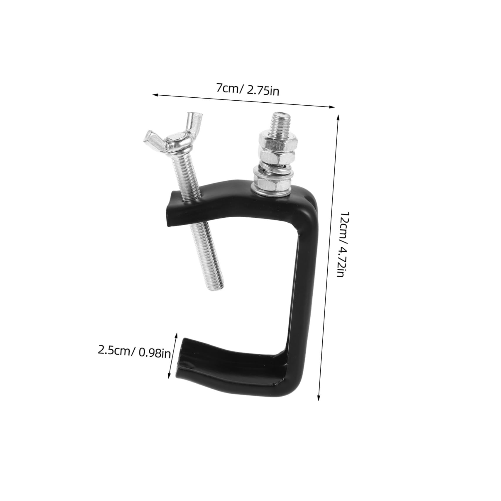 GALPADA 2pcs Aluminum Alloy Spotlight Clamps for Light Truss Heavy Duty Stage Light Hook Bracket with Knob for Secure Mounting Weddings and Events