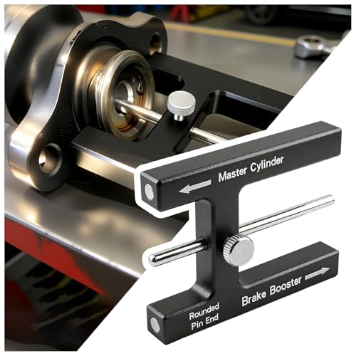 SSNNUU Brake Booster Adjustment Tool Aluminum Magnetic Brake Adjustment Tool & Master Cylinder for Brakes Distance Adjustments Professional Brakes Booster Push Rod Tools for Cars SUVs