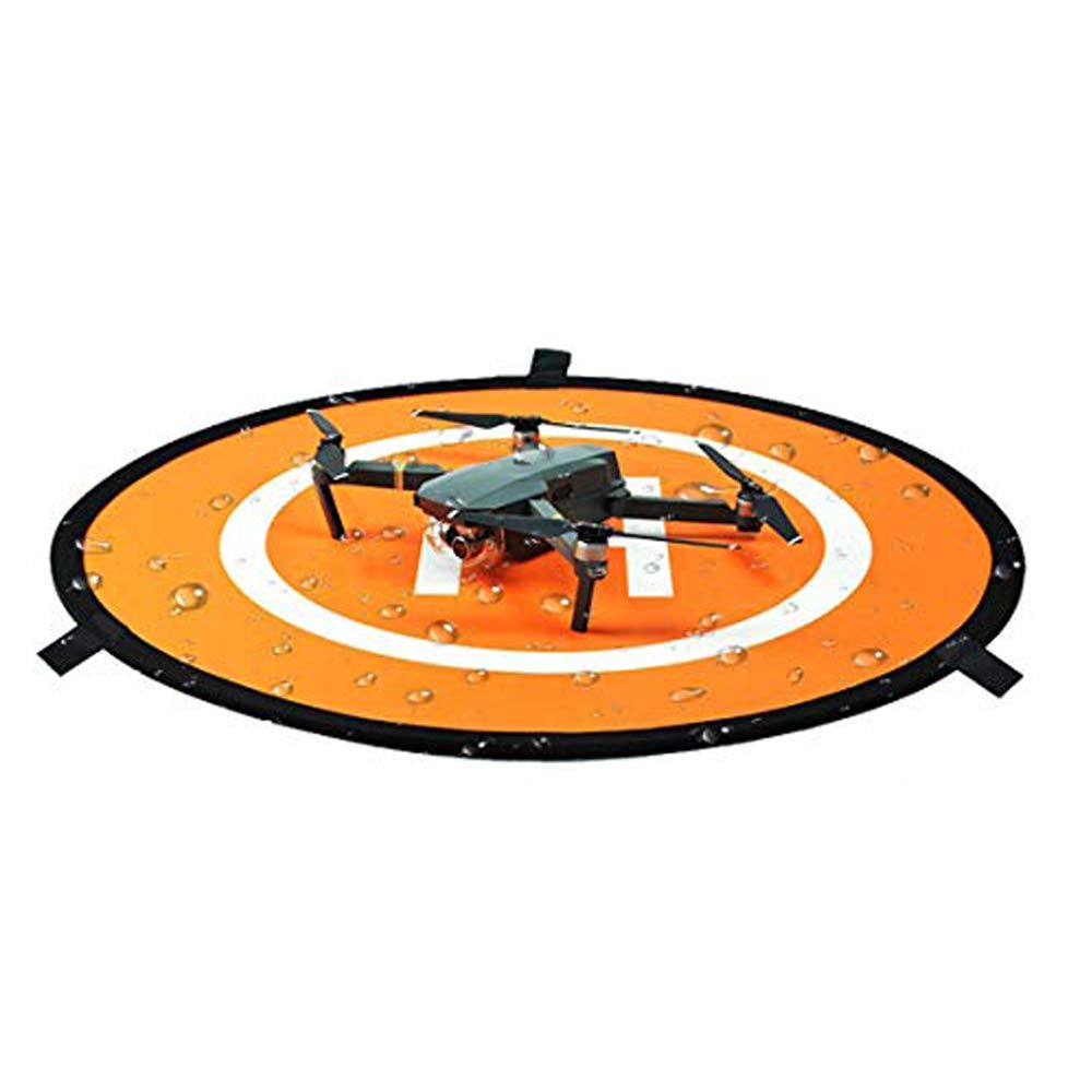 Linghuang 110cm RC Drone Landing Pad Foldable Landing Mat for DJI Mavic Air Mavic 2 Pro Zoom Mavic 2 Phantom DJI 2 3 4 Quadcopter Pad for Launch and Take Off