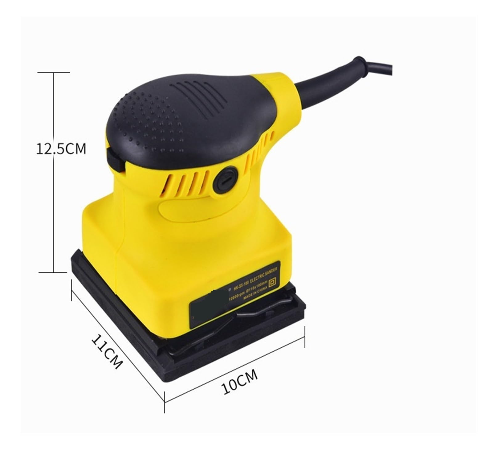 Levigatrice a Nastro, Levigatrice elettrica a sabbia for lavori di lucidatura pareti in metallo in legno for levigatura carta vetrata antiruggine(160W 185 Sander)