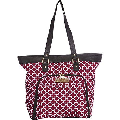 Aria Broadway 18" Shopping Tote Color: Cranberry