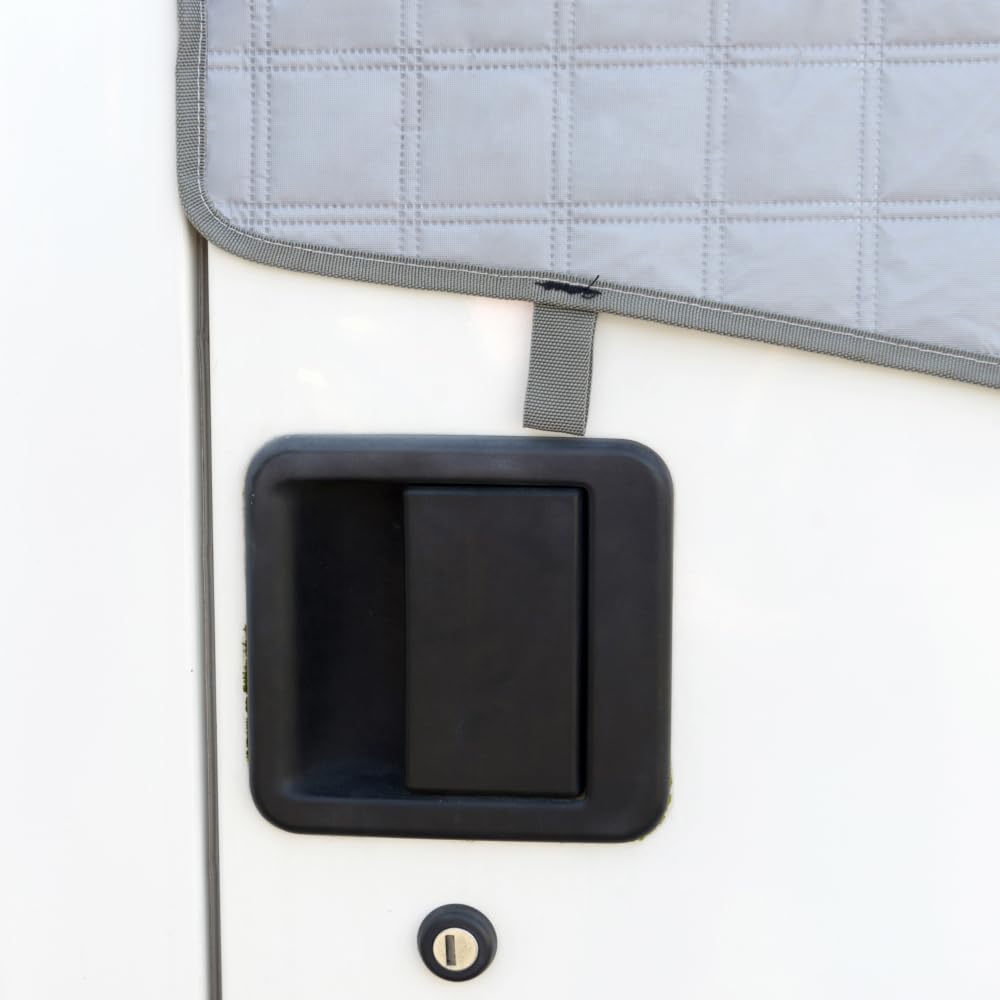UK Custom Covers Passend für Fiat Ducato (1994–2006) Thermo-Windschutzscheibenabdeckung mit verlängerter Lüftungsklappe (grau) – TSW900GREY