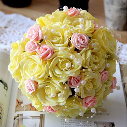 Miniatura 4 de Guirnalda de perlas de marfil de 200 pies para fiestas, centros de mesa de boda, decoración de ramo de novia, guirnalda de perlas de marfil,