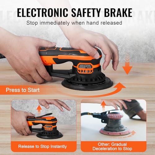 VEVOR 5 & 6-Inch Brushless Orbital Sander