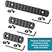 Compatible with M-Lok Picatinny Rail 13-Slot 7-Slot 5-Slot Mlok Aluminum Picatinny Rails Section for M LOK Systems with 7 T-Nuts & 7 Screws & 3 Allen Wrench 3 Pack - Black