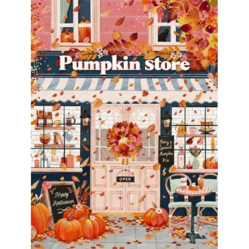 Kit peinture diamant adultes débutants strass ronds broderie automne 30x40 cm