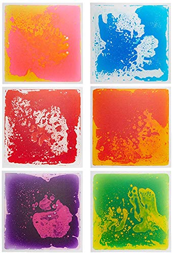Liquid Floor Tile Six Pack 12" x 12" - by Playlearn (Mixed Color)