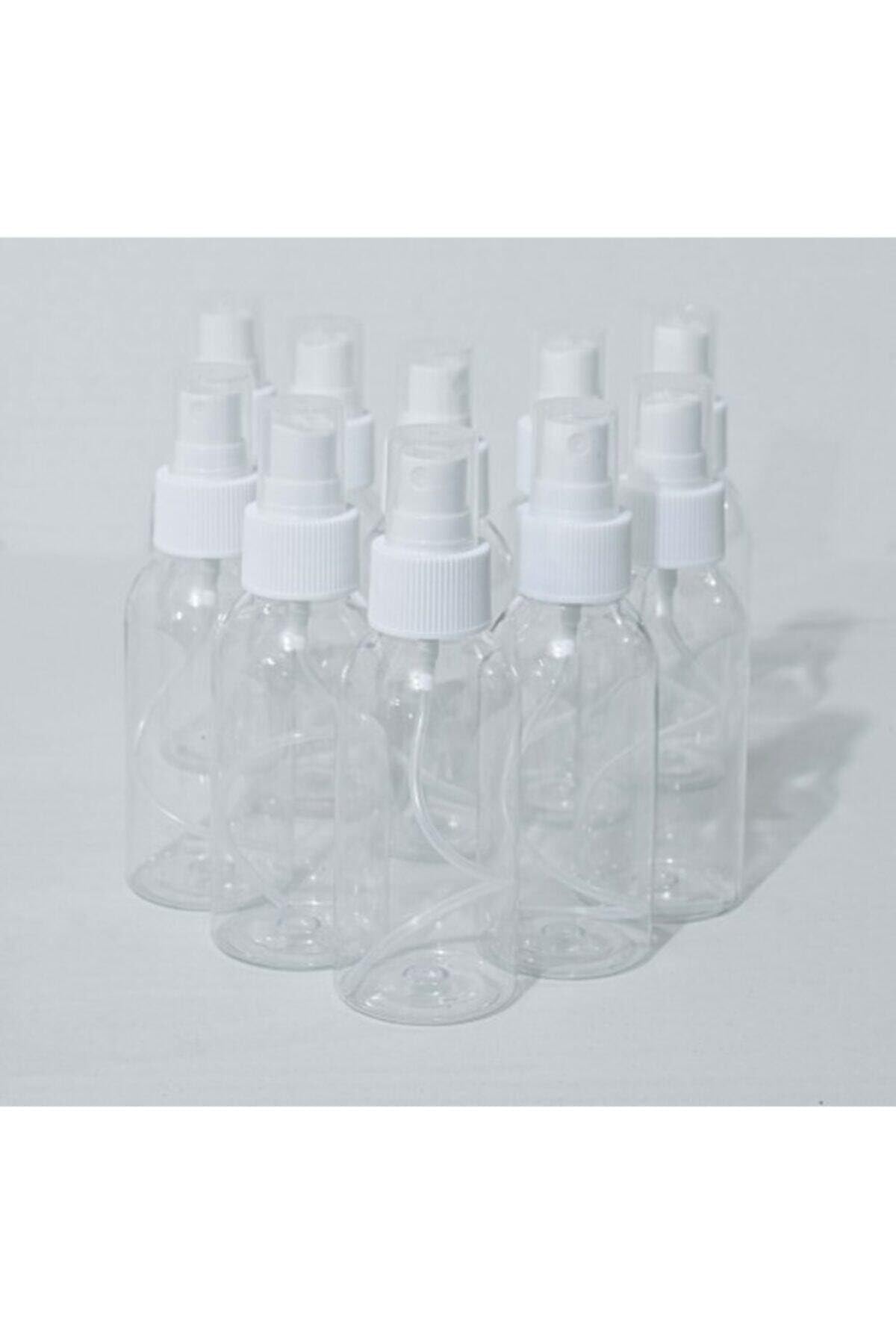 Sprey Başlıklı 100 ml Boş Pet Şişe 5 Adet Sağlam Sert Plastik