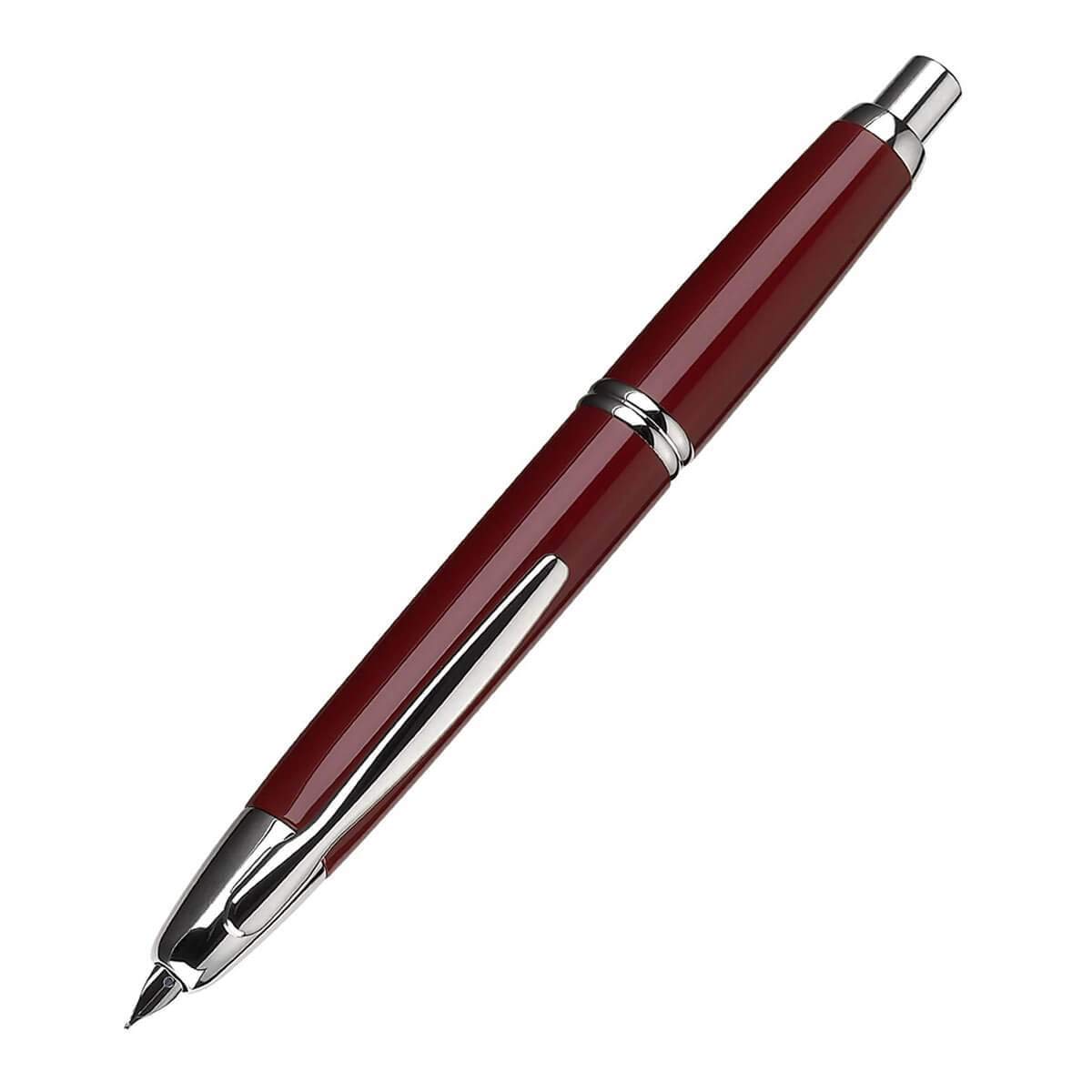 Pilot Vanishing Point Collection Retractable Fountain Pen, Red with Rhodium Accents, Medium Nib (60244)